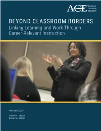 Beyond Classroom Borders: Linking Learning and Work Through Career-Relevant Instruction
