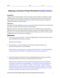 Exploring a Zooniverse Project Worksheet Example Answers