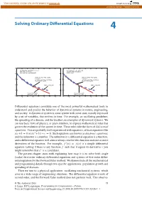 Solving Ordinary Differential Equations 4