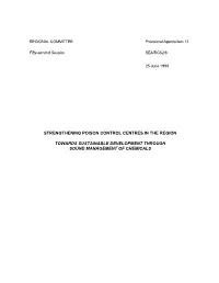 Strengthening Poison Control Centres in the Region