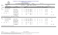 Tabulation Chart B.A.M.S. Third Professional Examination
