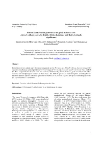 1 Iridoid and Flavonoid Patterns of The