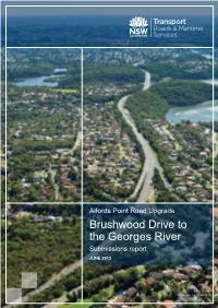 Alfords Point Road Upgrade, Brushwood Drive to the Georges River Submissions Report