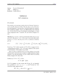Lecture 20 Itô's Formula
