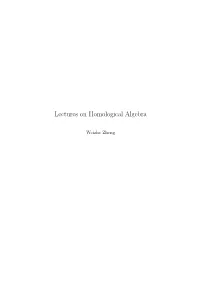 Lectures on Homological Algebra