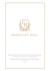 Our Wine List. We Have Created a Fabulous and Varied List with Lots of Interesting Wines