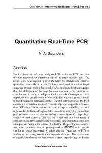 Quantitative Real-Time PCR