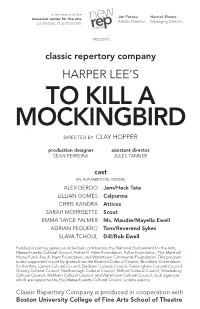 TO KILL a MOCKINGBIRD Directed by CLAY HOPPER