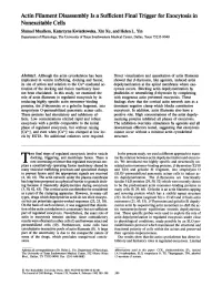 Actin Filament Disassembly Is a Sufficient Final Trigger for Exocytosis in Nonexcitable Cells Shmuel Muallem, Katarzyna Kwiatkowska, Xin Xu, and Helen L