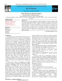 Data Mining in Bioinformatics Rajesh Kumar