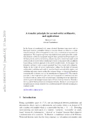 Arxiv:1804.01573V5 [Math.LO]