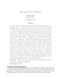 Bias and Affective Polarization