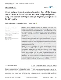 Matrix-Assisted Laser Desorption/Ionization Time-Of-Flight