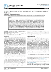 Oxygen Transport Membranes and Their Role in CO2 Capture And
