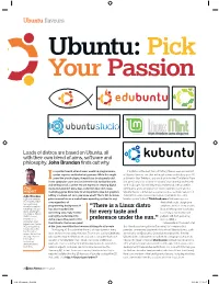 Ubuntu Flavours Ubuntu: Pick Your Passion