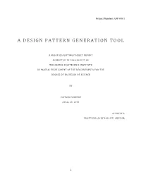 A Design Pattern Generation Tool