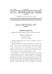 Acta Apostolicae Sedis