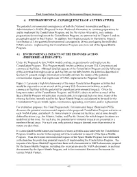 Chapter 4: Environmental Consequences of Alternatives