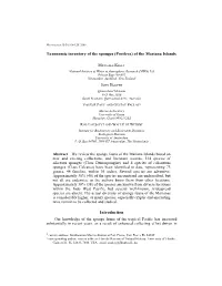 Checklist of Sponges (Porifera) of the South China Sea Region