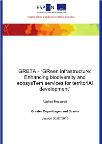 GRETA - “Green Infrastructure: Enhancing Biodiversity and Ecosystem Services for Territorial Development”