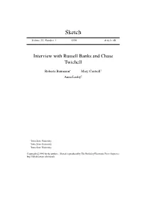 Interview with Russell Banks and Chase Twichell