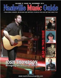JOSH THOMPSON Bringing Blue Collar Back