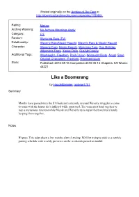 Like a Boomerang