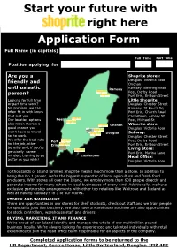 Start Your Future with Application Form Right Here