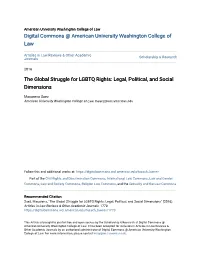 The Global Struggle for LGBTQ Rights: Legal, Political, and Social Dimensions
