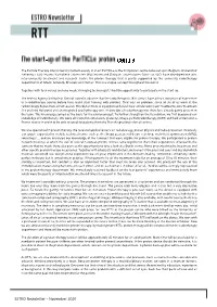 The Start-Up of the Particle Proton Centre