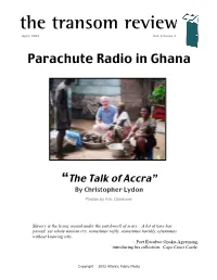 Transom Review: Parachute Radio in Ghana