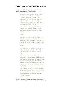 Viktor Bout Arrested