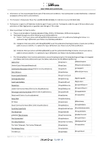 2018 TERMS and CONDITIONS 1. Information on How