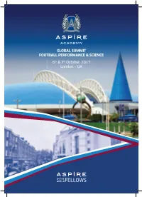 GLOBAL SUMMIT FOOTBALL PERFORMANCE & SCIENCE 6Th