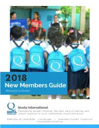 New Members Guide Welcome to Quota!