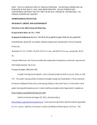 Note: This Is a Courtesy Copy of This Rule Proposal. the Official Version Will Be Published in the June 21, 2021, New Jersey Register