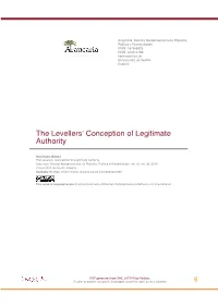 The Levellers' Conception of Legitimate Authority