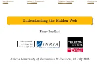 Understanding the Hidden Web
