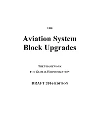 Aviation System Block Upgrades