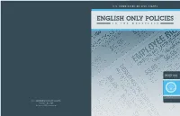 English Only Policies in the Workplace