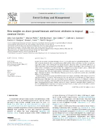 New Insights on Above Ground Biomass and Forest Attributes In