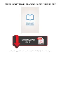 Pocket Brain Training Logic Puzzles Free