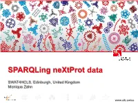 Sparqling Nextprot Data