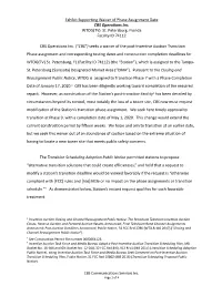 Exhibit Supporting Waiver of Phase Assignment Date CBS Operations Inc