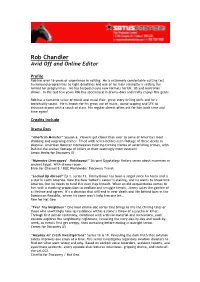 Rob Chandler Avid Off and Online Editor