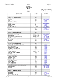 SPORT July 2014 VOLUME 1 CHAPTER 5 Sport [Dtrg(A)/Itrg/PD/5/13] INDEX