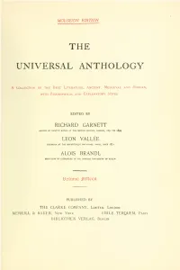 The Universal Anthology