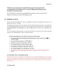 2.1 Definition of the SI