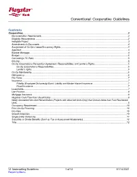 Cooperative Guidelines