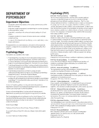 Department of Psychology 1
